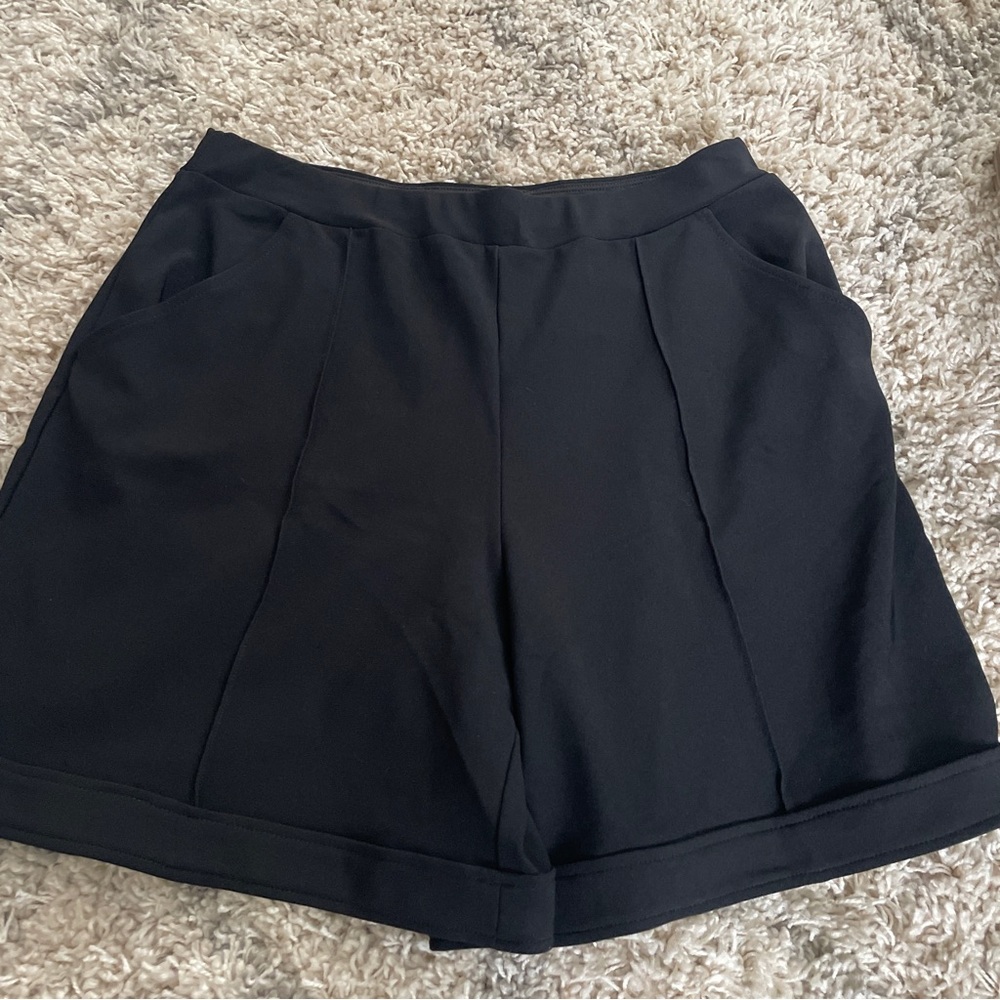 Boston Proper Elegant‎ Black High Waist Shorts size 14